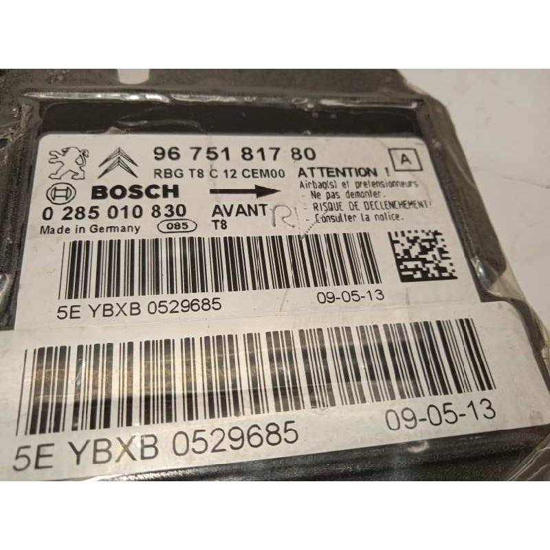 Recambio de centralita airbag para peugeot 5008 active referencia OEM IAM 9675181780  0285010830