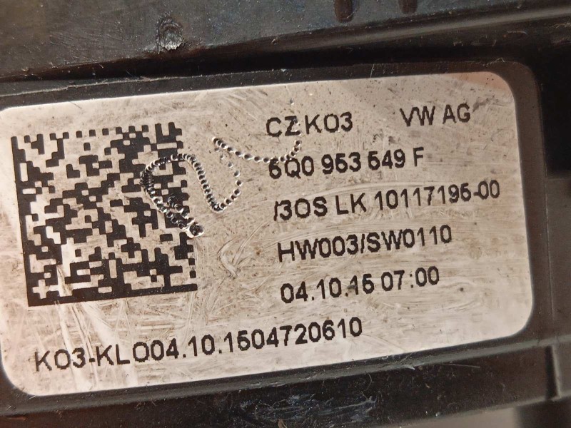 Recambio de anillo airbag para volkswagen golf vii lim. advance bluemotion tech. referencia OEM IAM 5Q0953549F  