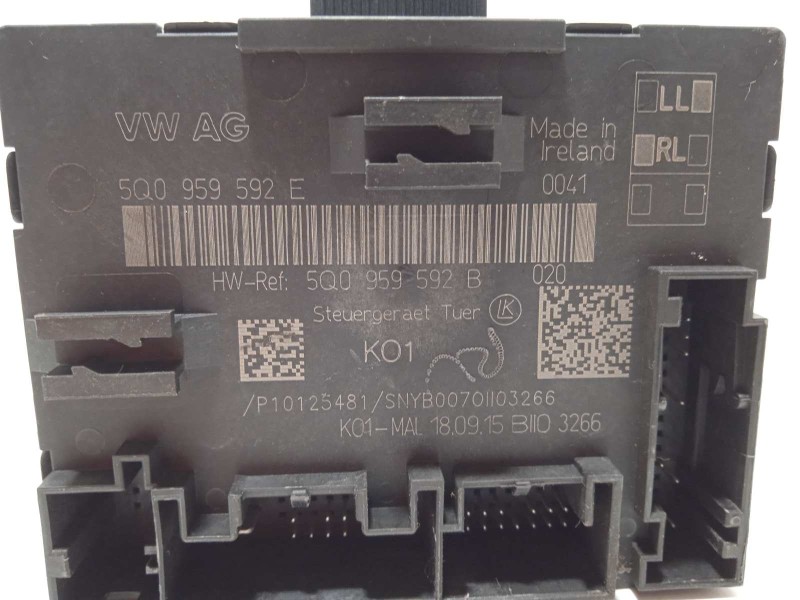 Recambio de centralita confort para volkswagen golf vii lim. advance bluemotion tech. referencia OEM IAM 5Q0959592E  