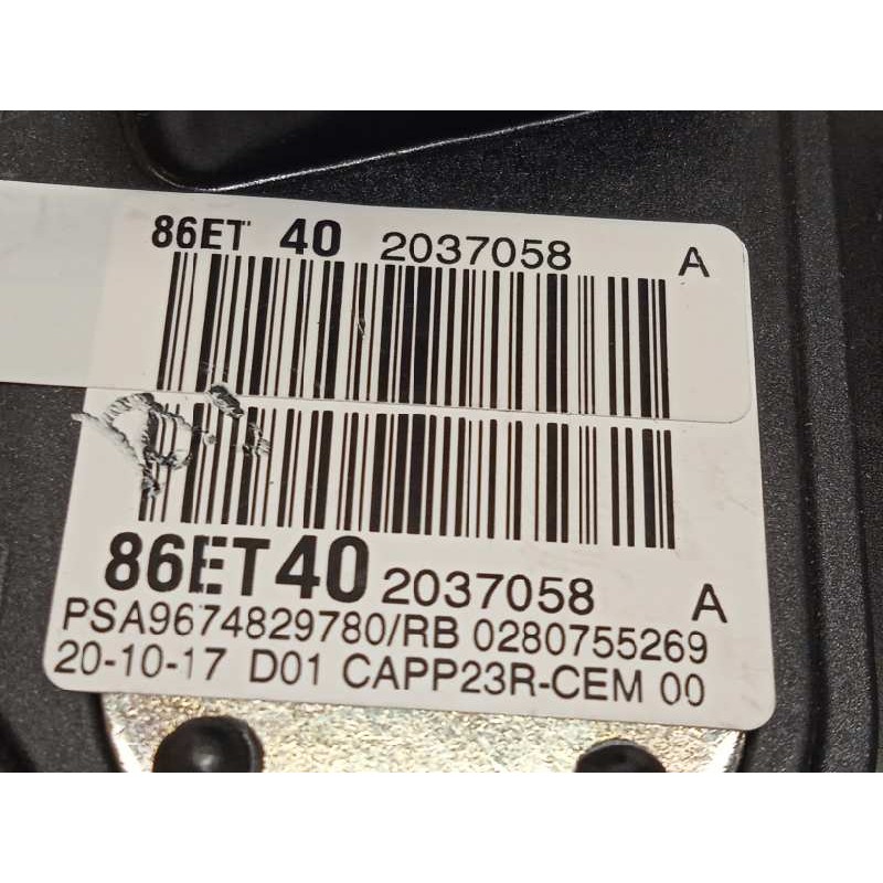 Recambio de potenciometro pedal para peugeot traveller 2.0 blue hdi referencia OEM IAM 9674829780  