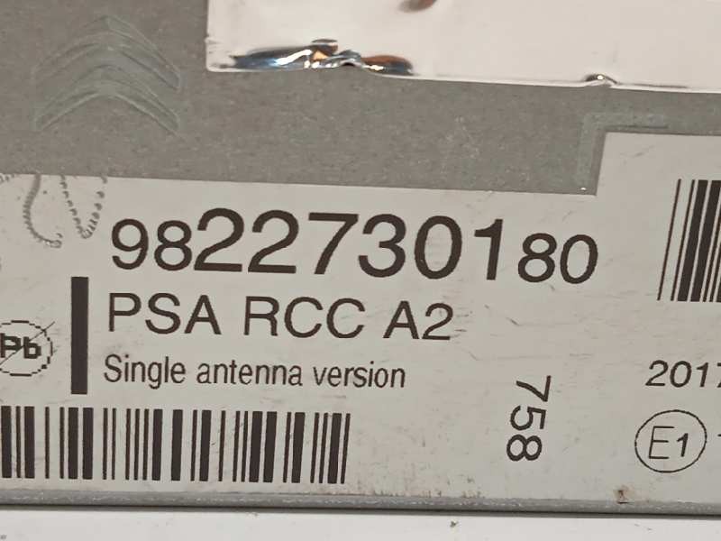 Recambio de sistema audio / radio cd para peugeot traveller 2.0 blue hdi referencia OEM IAM 9822730180 7503900135 1623804680