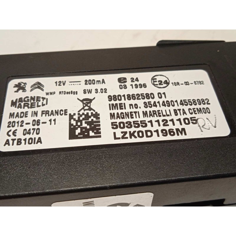 Recambio de modulo electronico para peugeot 508 allure hybrid4 referencia OEM IAM 9801862580  