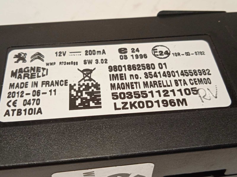 Recambio de modulo electronico para peugeot 508 allure hybrid4 referencia OEM IAM 9801862580  