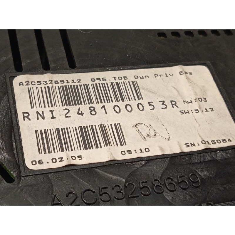 Recambio de cuadro instrumentos para renault megane iii berlina 5 p referencia OEM IAM 248100053R  RNI248100053R