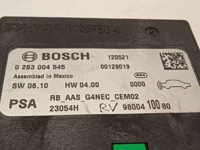 Recambio de modulo electronico para peugeot 508 allure hybrid4 referencia OEM IAM 9800410080  0263004545