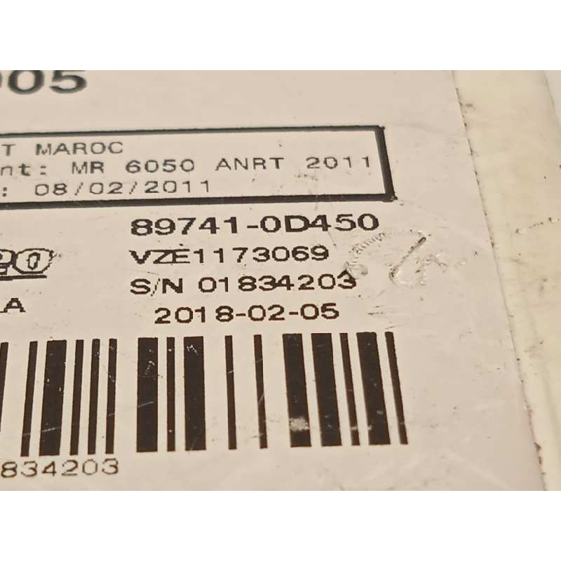 Recambio de modulo electronico para toyota yaris 1.5 16v cat referencia OEM IAM 897410D450  