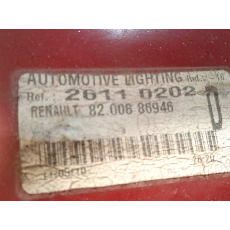 Recambio de piloto trasero derecho para renault clio iii 1.5 dci diesel referencia OEM IAM 8200886946  