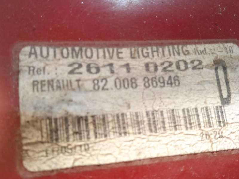 Recambio de piloto trasero derecho para renault clio iii 1.5 dci diesel referencia OEM IAM 8200886946  