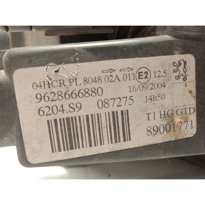 Recambio de faro izquierdo para peugeot 206 cc cc referencia OEM IAM 9628666880  6204S9