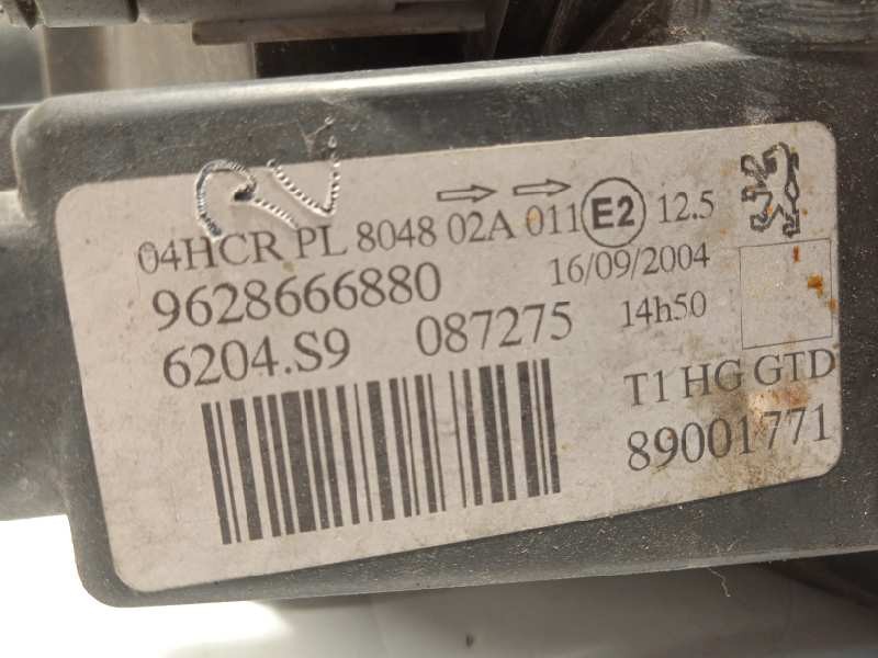 Recambio de faro izquierdo para peugeot 206 cc cc referencia OEM IAM 9628666880  6204S9