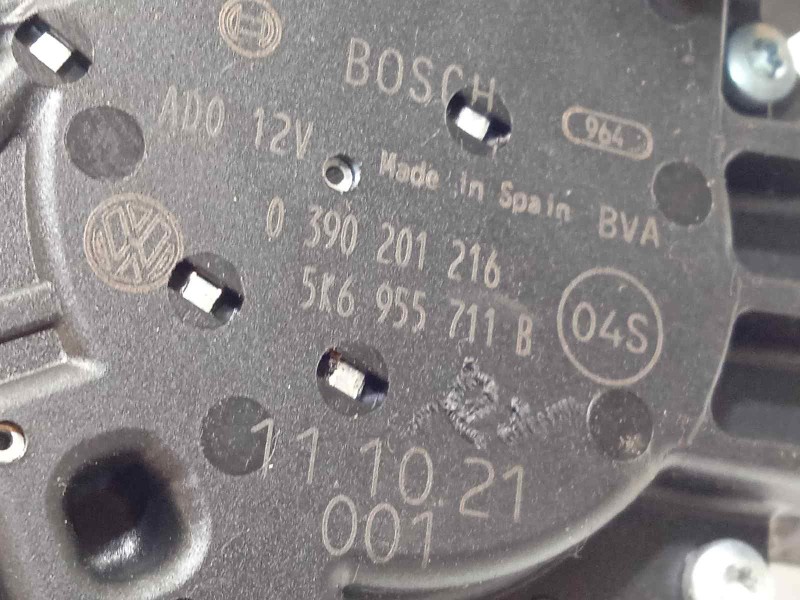 Recambio de motor limpia trasero para volkswagen sharan (7n1) 2.0 tdi referencia OEM IAM 5K6955711B  0390201216