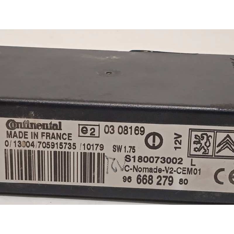 Recambio de modulo electronico para citroën berlingo 1.6 hdi 92 sx familiar referencia OEM IAM 9666827980  