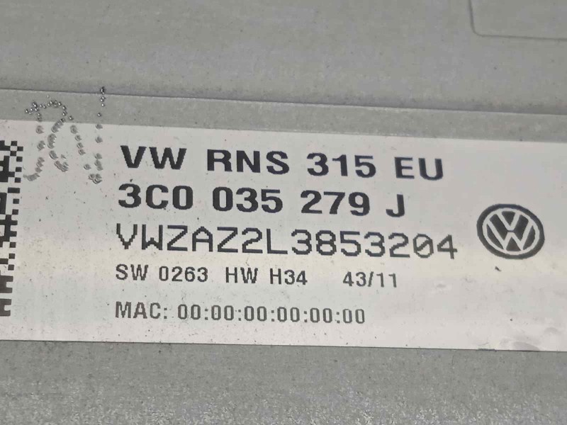 Recambio de sistema navegacion gps para volkswagen sharan (7n1) 2.0 tdi referencia OEM IAM 3C0035279J  