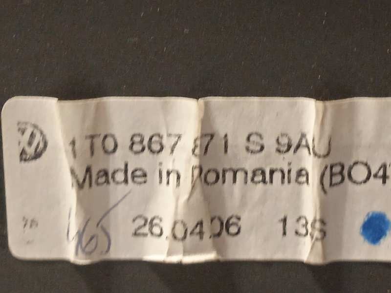 Recambio de bandeja trasera para volkswagen touran (1t1) 2.0 tdi referencia OEM IAM 1T0867871S  1T0867871S9AU