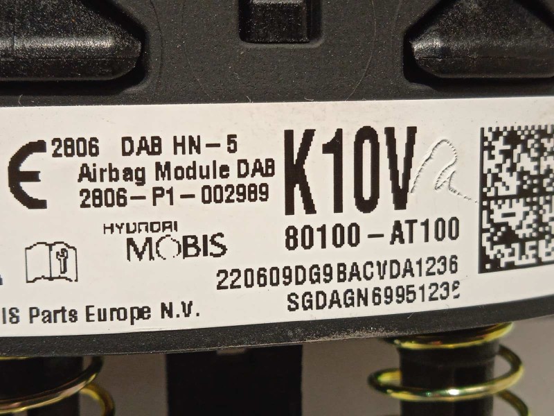 Recambio de kit airbag para kia e - niro hibrido referencia OEM IAM NOREF 80100AT100 80300AT000