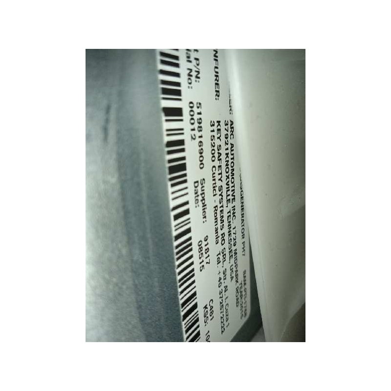 Recambio de kit airbag para fiat 500 l (330) pop star referencia OEM IAM 735607023 07356121160 519816900