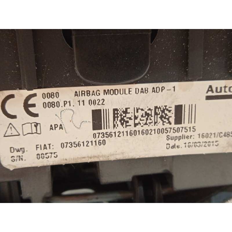 Recambio de kit airbag para fiat 500 l (330) pop star referencia OEM IAM 735607023 07356121160 519816900