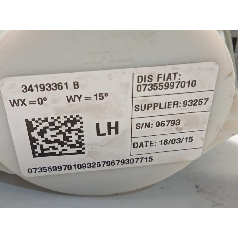 Recambio de kit airbag para fiat 500 l (330) pop star referencia OEM IAM 735607023 07356121160 519816900