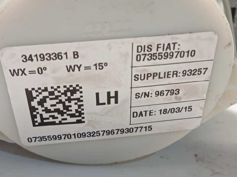 Recambio de kit airbag para fiat 500 l (330) pop star referencia OEM IAM 735607023 07356121160 519816900