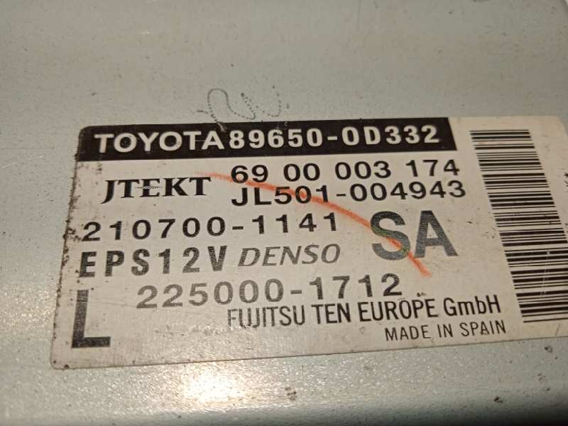 Recambio de modulo electronico para toyota yaris hybrid feel! referencia OEM IAM 896500D332  