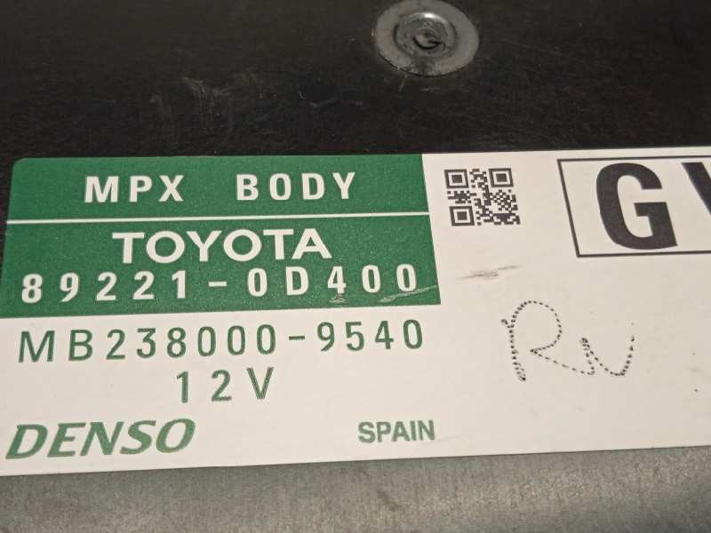 Recambio de modulo electronico para toyota yaris hybrid feel! referencia OEM IAM 892210D400  MB2380009540