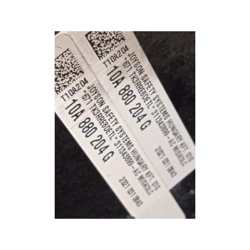 Recambio de kit airbag para volkswagen id.3 (e11) pro 1st referencia OEM IAM 10B857003FXDG 10A880201FXEA 10A880204G