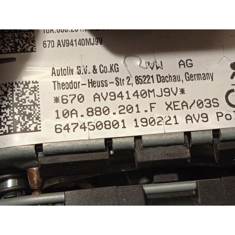 Recambio de kit airbag para volkswagen id.3 (e11) pro 1st referencia OEM IAM 10B857003FXDG 10A880201FXEA 10A880204G