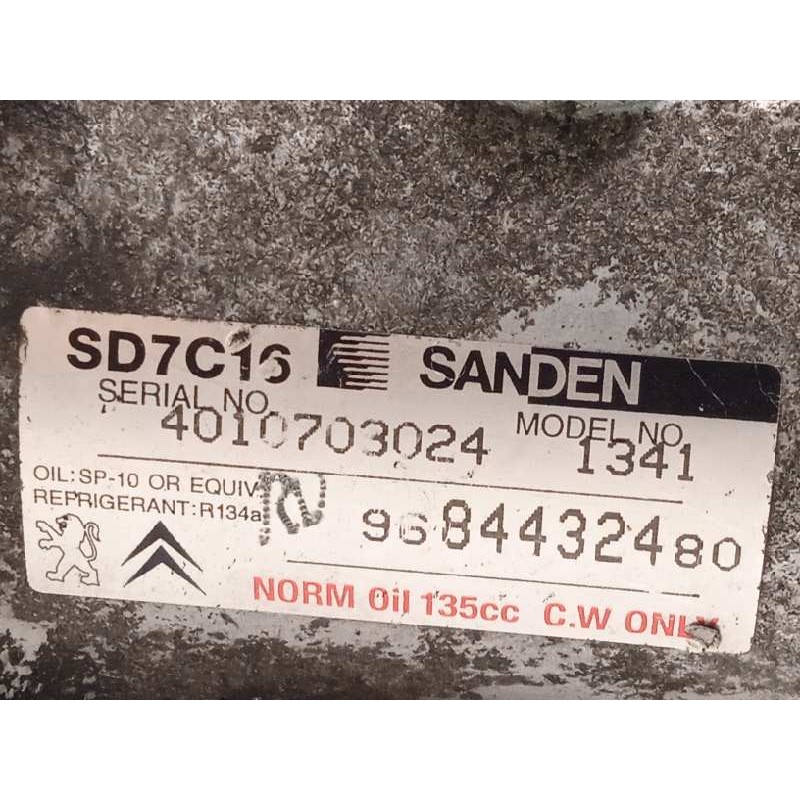 Recambio de compresor aire acondicionado para citroën c4 picasso avatar referencia OEM IAM 9684432480  