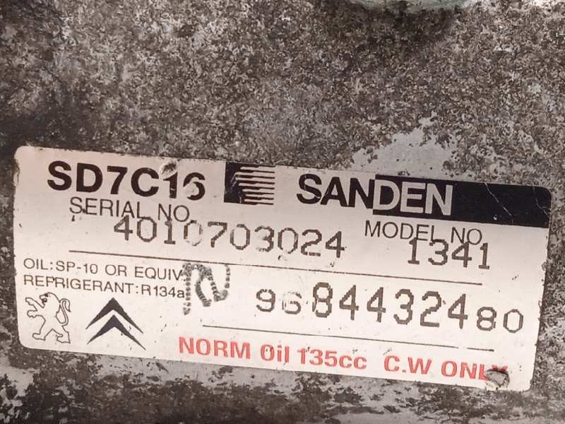 Recambio de compresor aire acondicionado para citroën c4 picasso avatar referencia OEM IAM 9684432480  