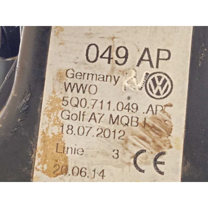 Recambio de palanca cambio para volkswagen golf vii lim. advance bluemotion referencia OEM IAM 5Q0711049AP  5Q0711112E