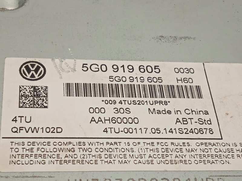 Recambio de pantalla multifuncion para volkswagen golf vii lim. advance bluemotion referencia OEM IAM 5G0919605  