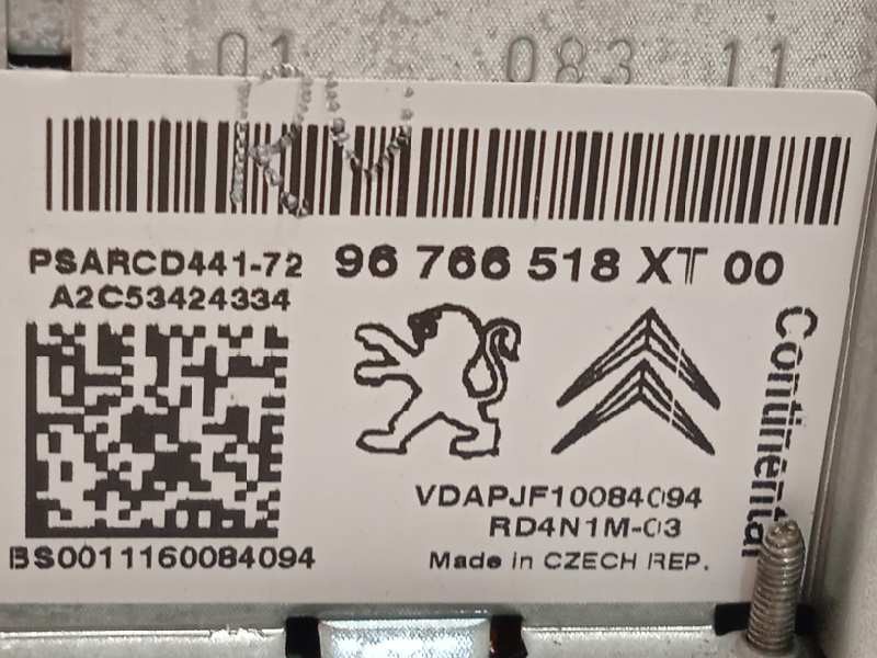 Recambio de sistema audio / radio cd para peugeot partner kombi confort referencia OEM IAM 96766518XT  