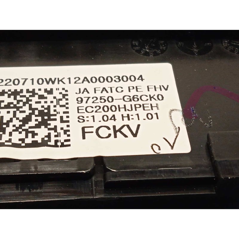 Recambio de mando climatizador para kia picanto (ja) gt line referencia OEM IAM 97250G6CK0  97250G6CK0FHV