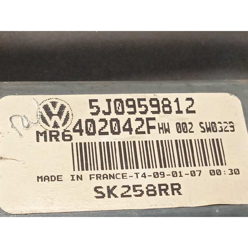 Recambio de elevalunas trasero derecho para skoda roomster (5j7) sport referencia OEM IAM 5J0959812  