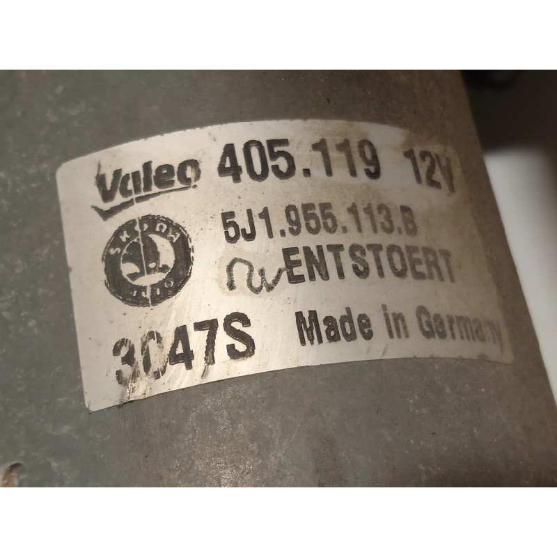 Recambio de motor limpia delantero para skoda roomster (5j7) sport referencia OEM IAM 5J1955113B  