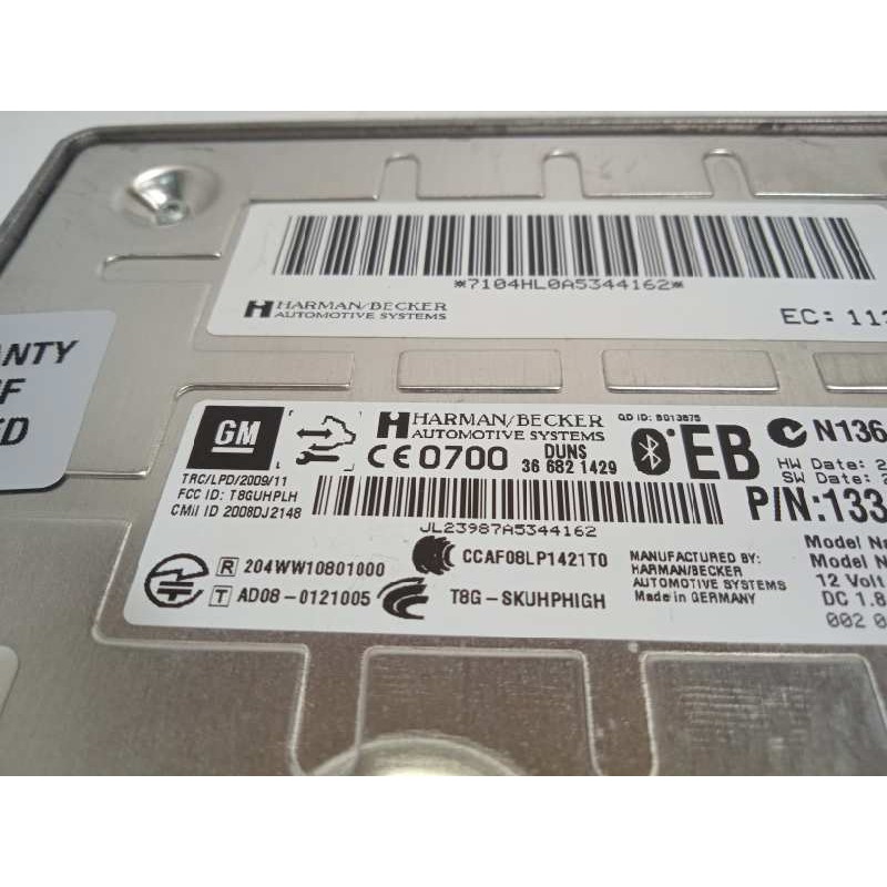 Recambio de centralita unidad control telefono para opel astra j lim. 1.7 16v cdti referencia OEM IAM 13342398  