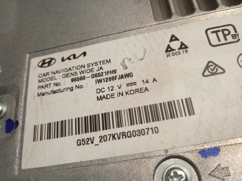 Recambio de sistema navegacion gps para kia picanto (ja) gt line referencia OEM IAM 96560G6521FHV  