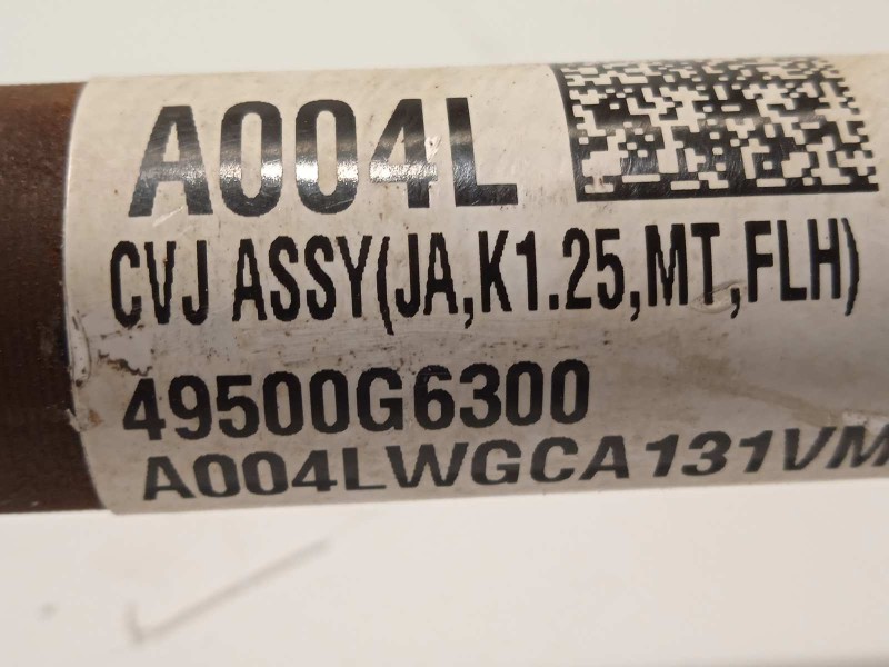 Recambio de transmision delantera izquierda para kia picanto (ja) gt line referencia OEM IAM 49500G6300  