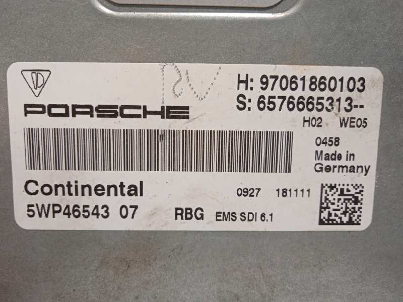 Recambio de centralita motor uce para porsche panamera 4 s referencia OEM IAM 97061860103  5WP4654307