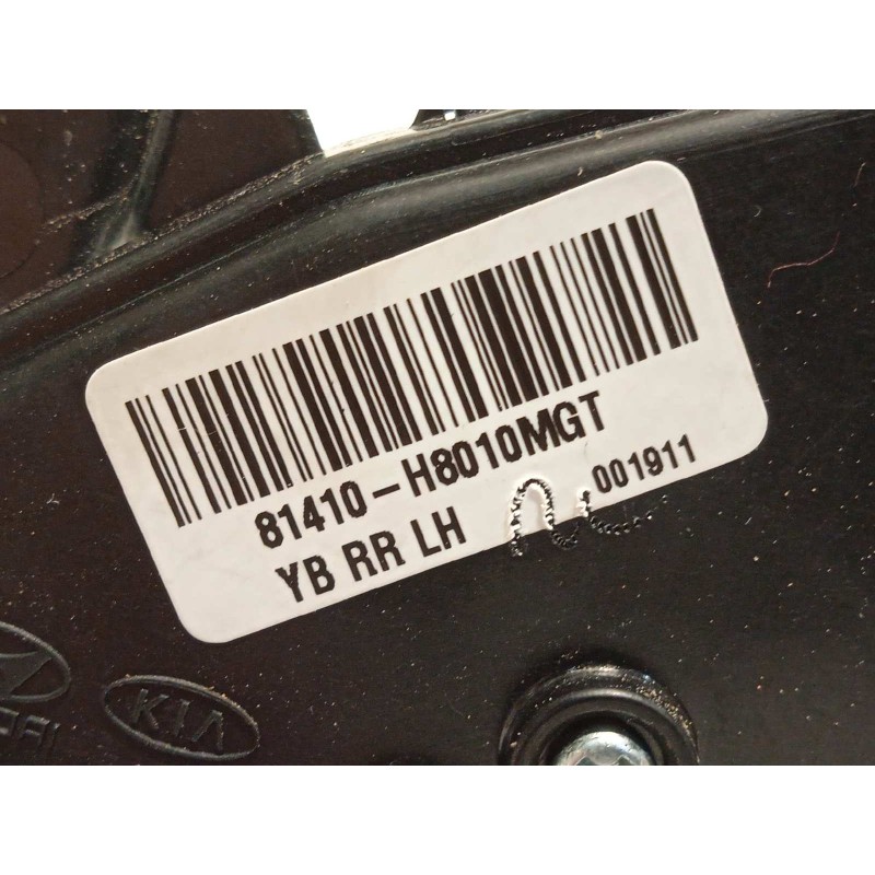 Recambio de cerradura puerta trasera izquierda para kia rio (yb) 1.0 tgdi cat referencia OEM IAM 81410H8010  