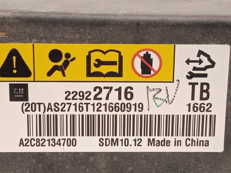 Recambio de centralita airbag para chevrolet aveo berlina hatchback 1.2 cat referencia OEM IAM 22922716  