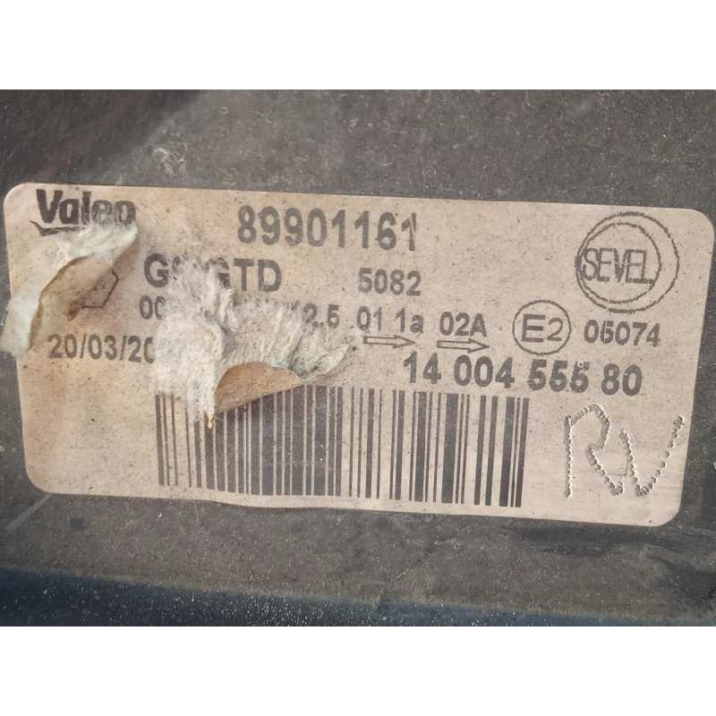 Recambio de faro izquierdo para fiat scudo (270) 1.6 referencia OEM IAM 1400455580  89901161