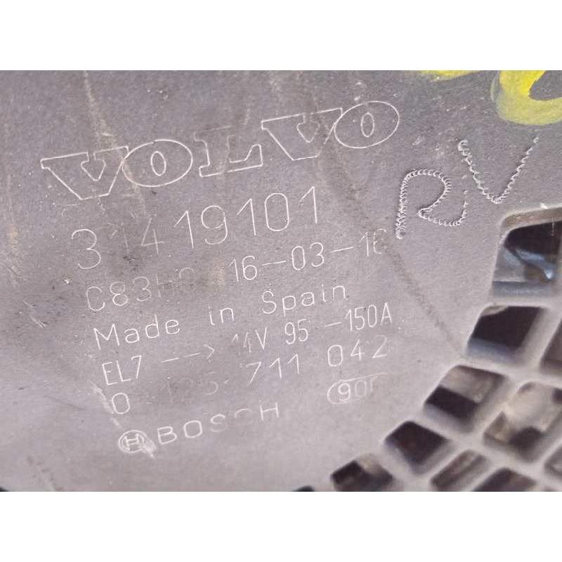Recambio de alternador para volvo v40 momentum referencia OEM IAM 31419101  0125711042
