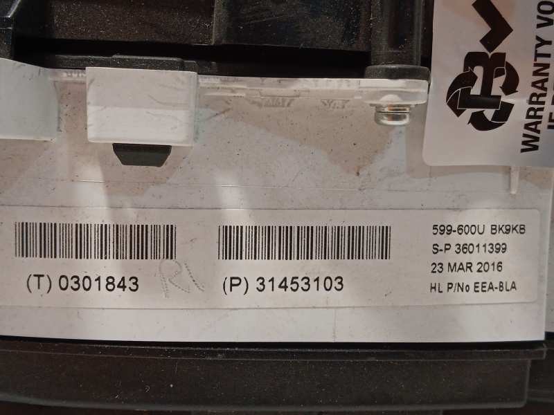 Recambio de cuadro instrumentos para volvo v40 momentum referencia OEM IAM 31453103  