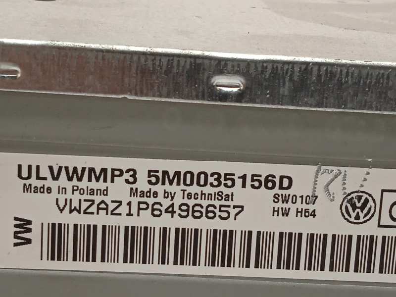 Recambio de sistema audio / radio cd para volkswagen polo (6r1) 1.2 12v referencia OEM IAM 5M0035156D  