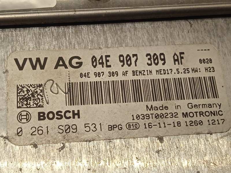 Recambio de centralita motor uce para skoda rapid 1.2 tsi referencia OEM IAM 04E907309AF  0261S09531