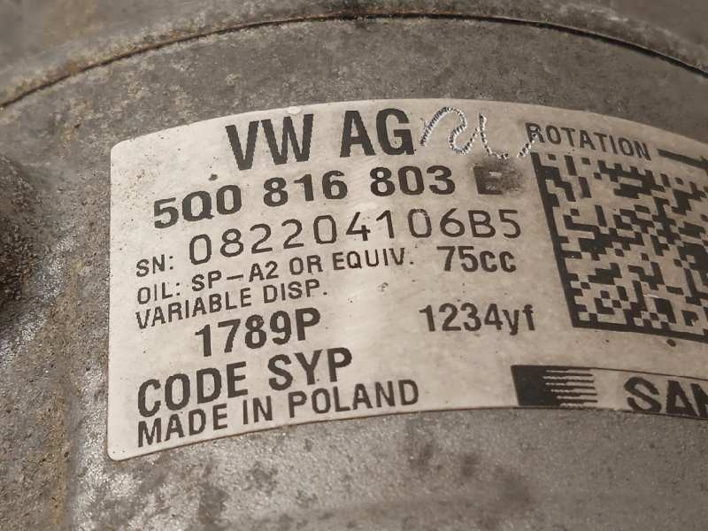 Recambio de compresor aire acondicionado para skoda rapid 1.2 tsi referencia OEM IAM 5Q0816803E  