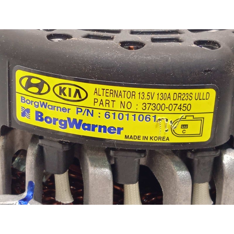Recambio de alternador para kia xceed 1.0 tgdi cat referencia OEM IAM 3730007450  