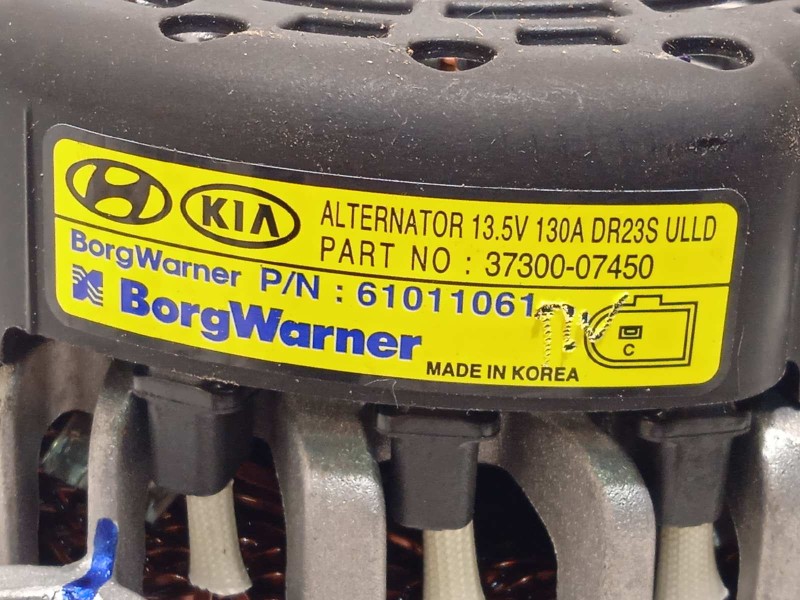 Recambio de alternador para kia xceed 1.0 tgdi cat referencia OEM IAM 3730007450  