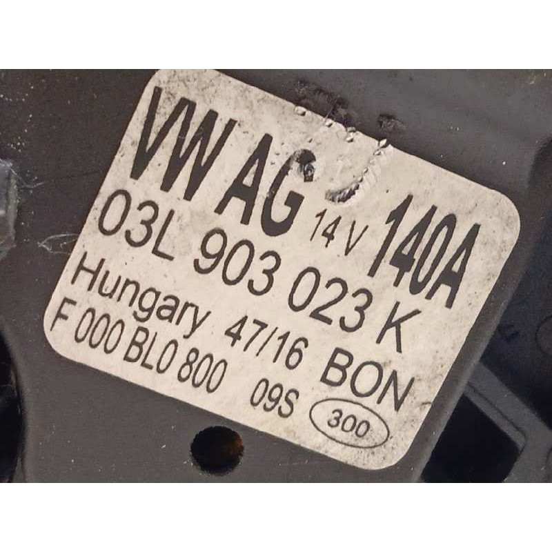 Recambio de alternador para audi a3 (8vk) basic referencia OEM IAM 03L903023K  F000BL0800